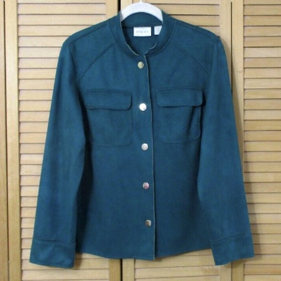 Chico's Double Face Sueded Jacket Size 0 (4) - Picture 6 of 11